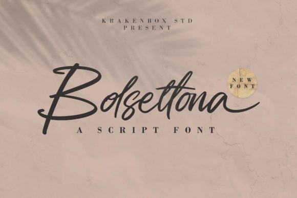 Bolsettona Font for Handmade Creations