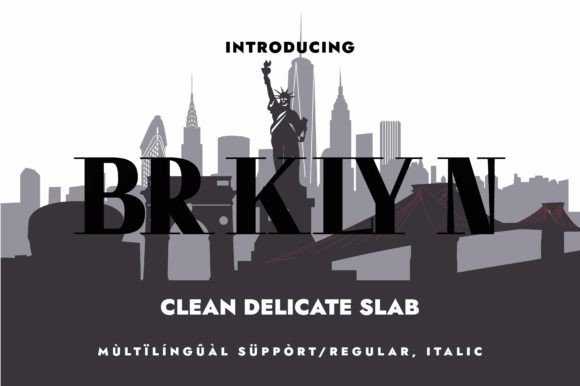 Brklyn: A Chic Slab Serif Font for Handmade Creations