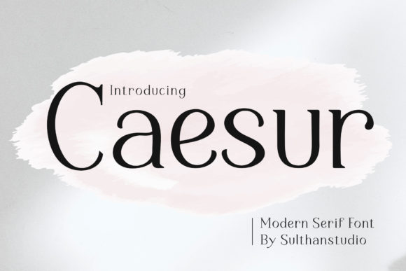 Caesur: A Modern Serif Font for Creative Branding