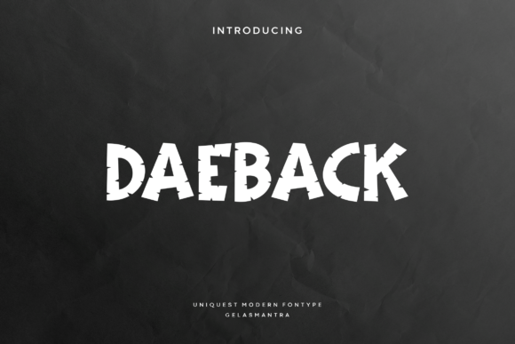 Daeback Font for Modern Web Design