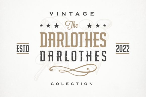 Darlothes Font for Editorial Design and Branding