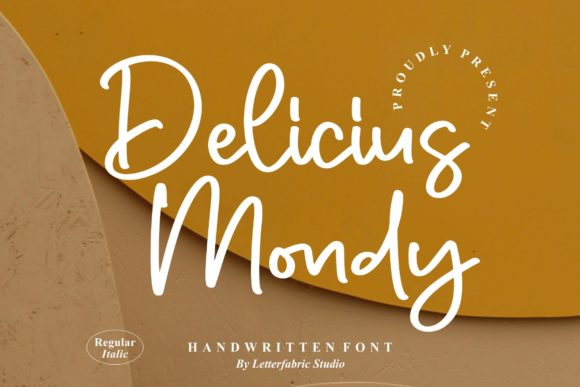 Delicius Mondy: A Whimsical Handwritten Font for Editorial Design