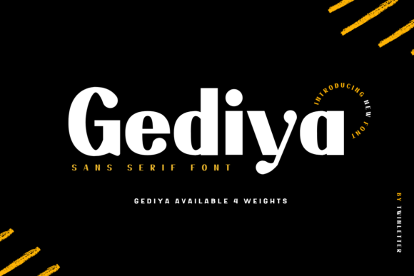Gediya: A Modern Sans Serif Font for Clean Branding