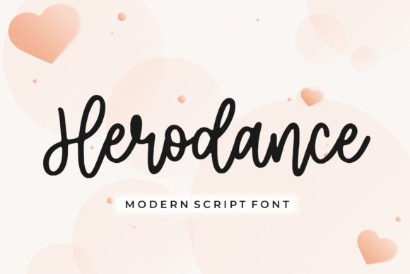 Herodance: A Modern Script Font for Digital Creativity