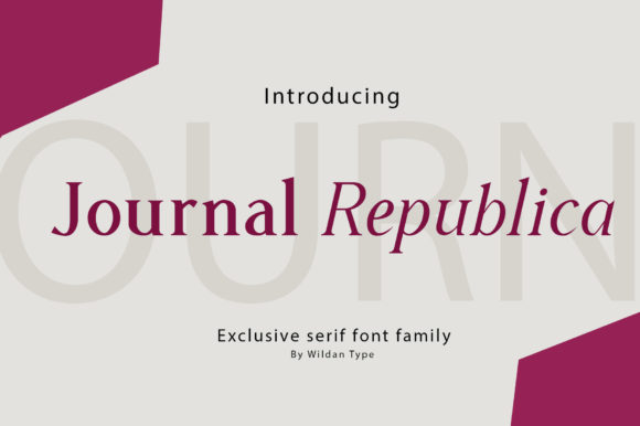 Journal Republica: A Serif Font That Elevates Campaign Design
