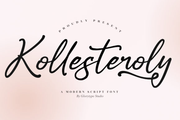 Kollesteroly – A Modern Script Font for Polished Branding