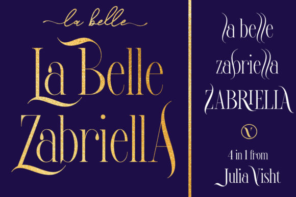 La Belle Zabriella Duo: A Serif Font for Modern Web Design