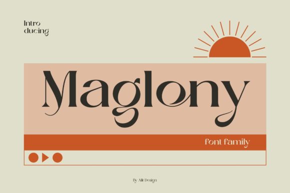 Maglony: A Stylish Serif Font for Modern Branding