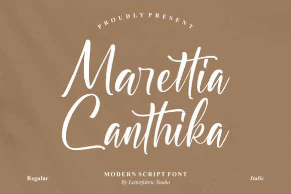 Marettia Canthika – A Modern Script Font for Editorial Design