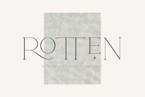 Modern Serif Font Rotten for Professional Branding