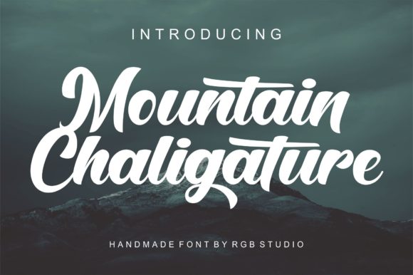 Mountain Chaligature: A Script Font for Bold Branding