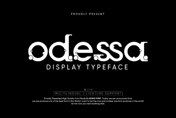 Odessa Font for Branding: A Playful Touch in Design