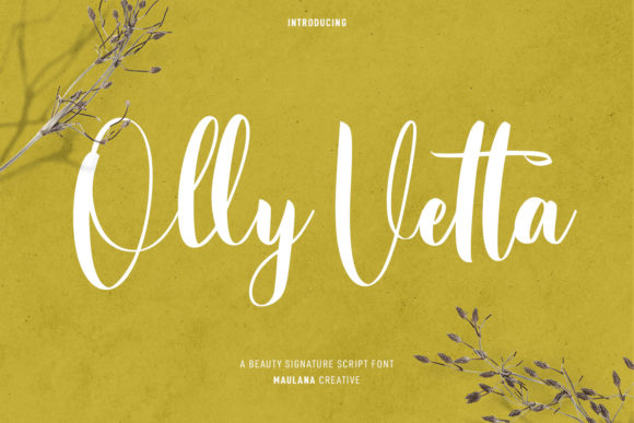 Olly Vetta: A Modern Script Font for Branding Magic