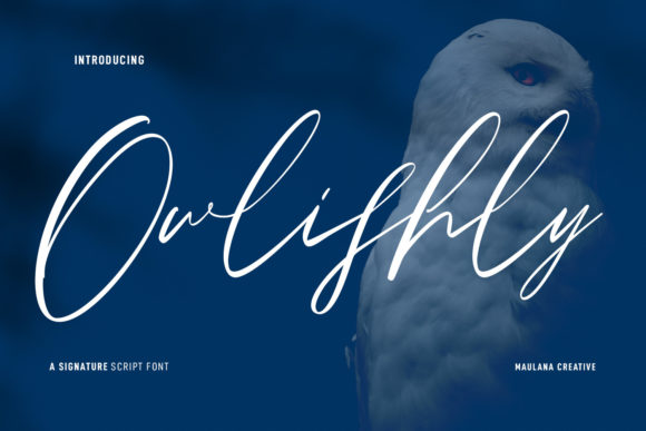 Owlishly: A Modern Script Font for Creative Branding