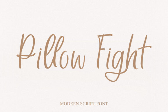 Pillow Fight: A Modern Script Font for Web Design