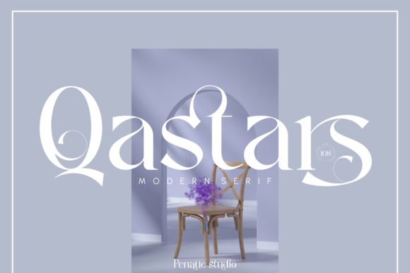 Qastars: A Modern Serif Font for Branding Projects