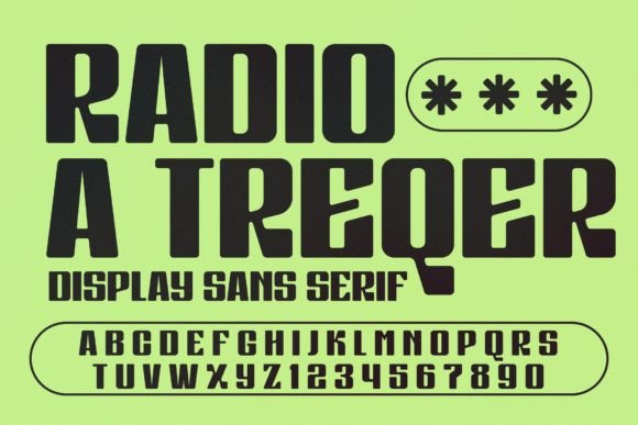 Radio a Treqer: Elevate Your Campaign with This Serif Font