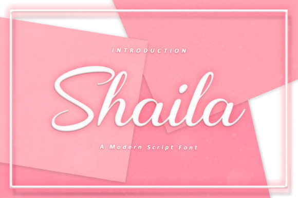 Shaila: A Modern Script Font for Polished Branding