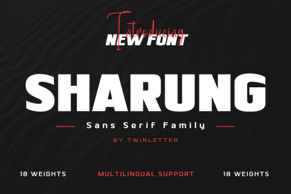 Sharung: A Modern Sans Serif Font for Editorial Design