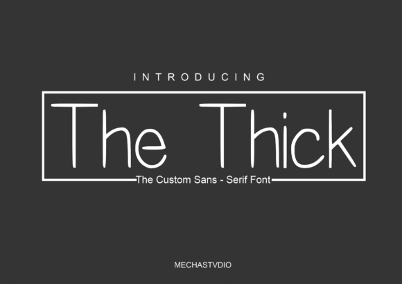 The Thick: A Serif Font for Modern Branding and Digital Creativity