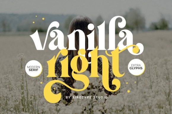 Vanilla Right: A Chic Serif Font for Handmade Creations