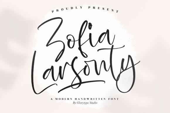 Zofia Larsonty – A Modern Handwritten Font for Editorial Design